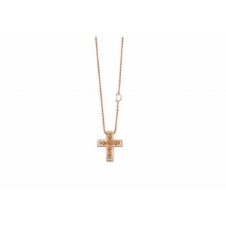 Damiani - Collier Croce - Oro Rosa - Diamante
