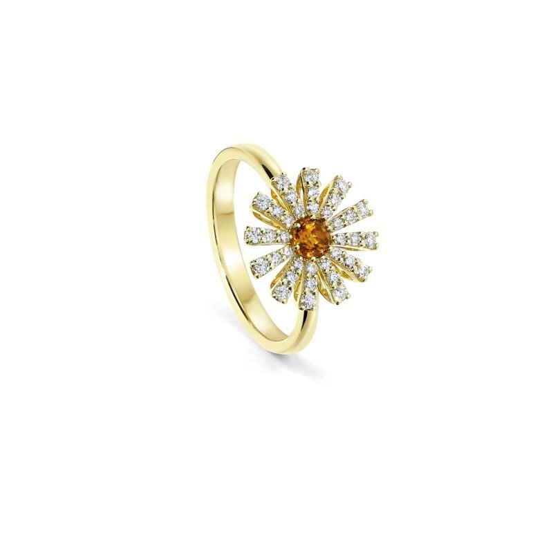 Damiani - Anello Margherita - Oro Giallo - Diamante