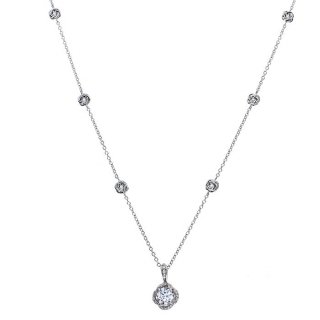 Damiani - Collierino Bocciolo - Oro Bianco - Diamante
