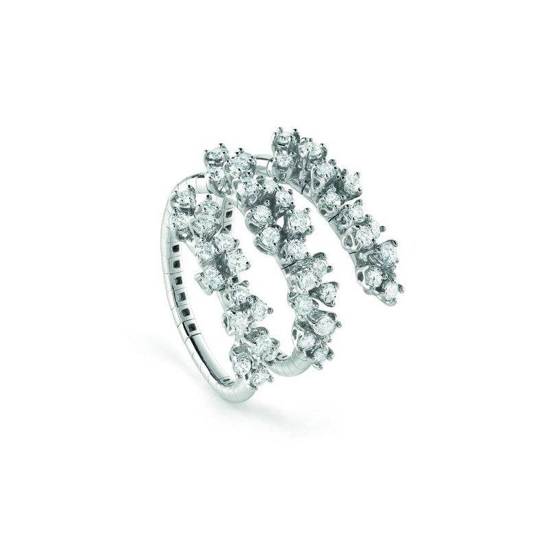 Damiani - Anello Mimosa Flexi - Oro Bianco - Diamante