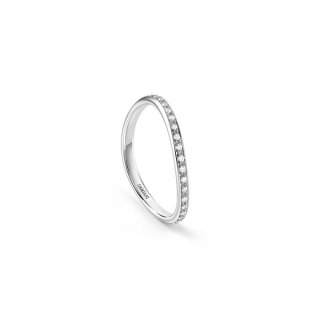 Damiani - Veretta Minou Full Pave' - Oro Bianco - Diamante