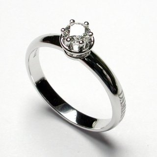 Damiani - Anelli Minou - Oro Bianco - Diamante