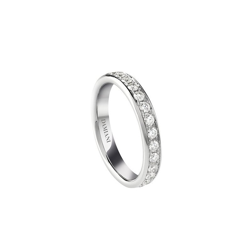 Damiani - Veretta In Oro Bianco - Diamante - Persempre