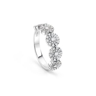 Damiani - Anello Margherita - Oro Bianco - Diamante