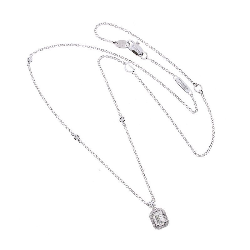 Damiani - Collierino Minou Full Pave' - Oro Bianco - Diamante