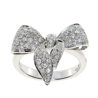 Damiani - Anello Fiocco - Oro Bianco - Diamante