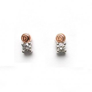 Damiani - Orecchini In Oro Bianco - Diamante Rotondo