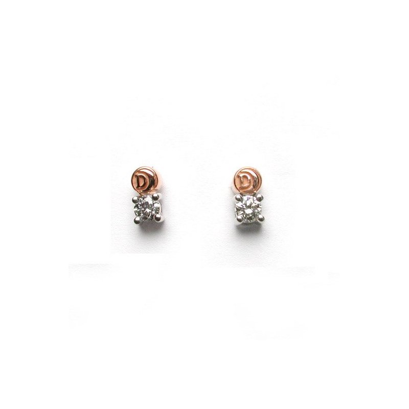 Damiani - Orecchini In Oro Bianco - Diamante Rotondo