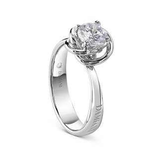 Damiani - Anello Bocciolo - Oro Bianco - Diamante