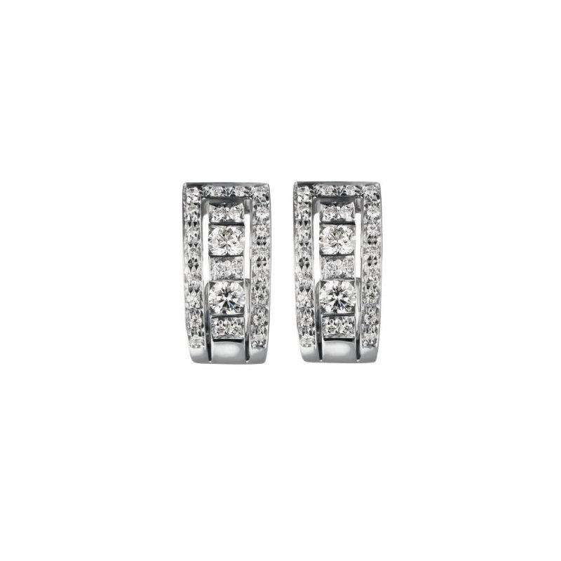 Damiani - Orecchini Belle Epoque - Oro Bianco - Diamante