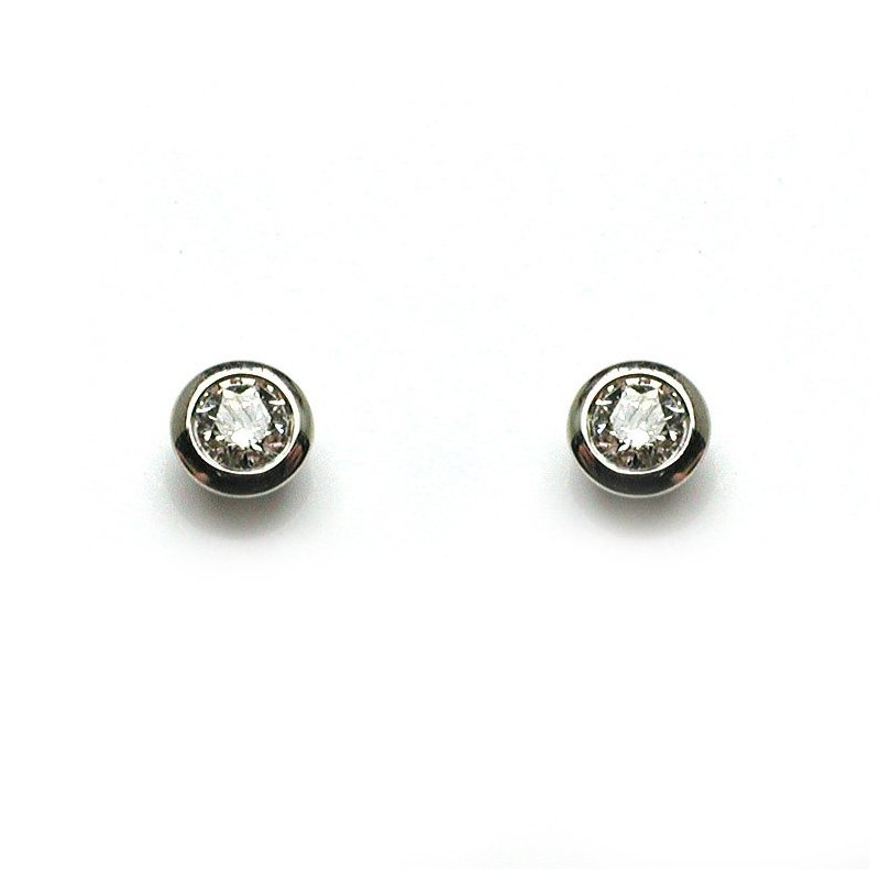 Damiani - Orecchini In Oro Bianco - Diamante 0.5