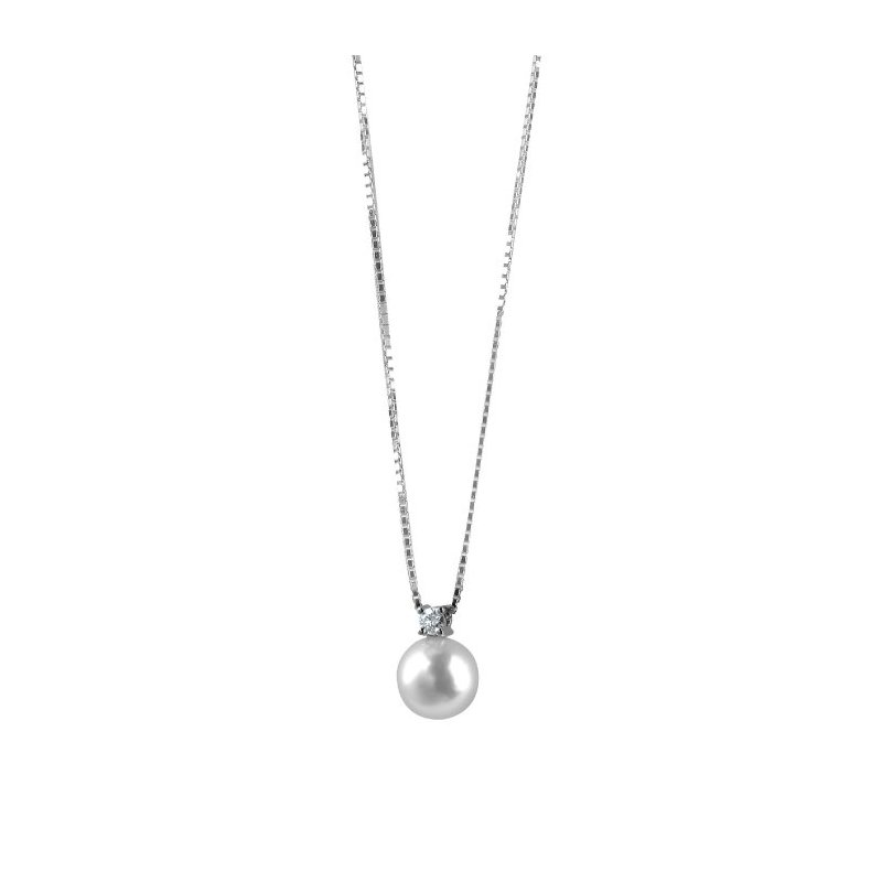 Damiani - Collana In Oro Bianco - Diamante - Le Perle