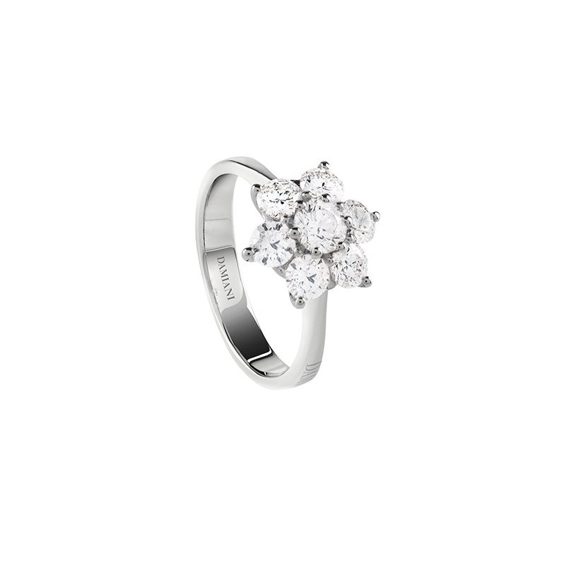 Damiani - Anello Fiorellino D - Oro Bianco - Diamante
