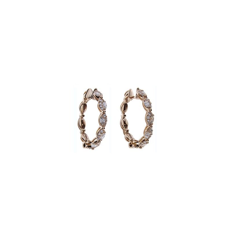 Damiani - Orecchini Emozioni D - Oro Rosa - Diamante