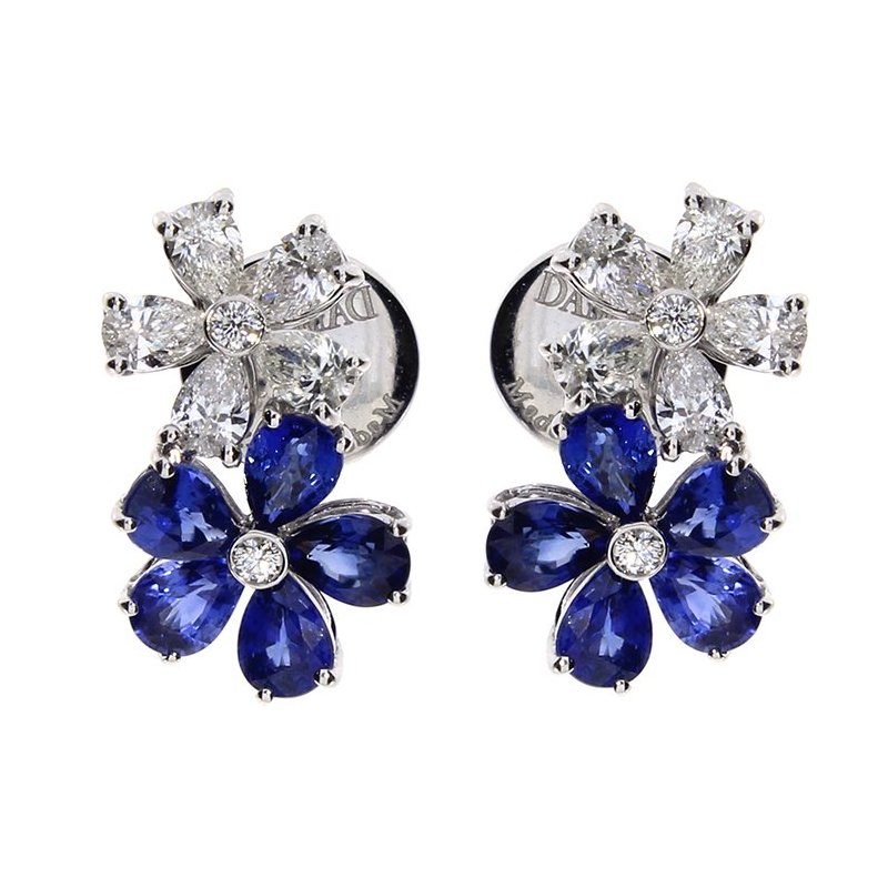 Damiani - Orecchini Fiorellino - Oro Bianco - Diamante