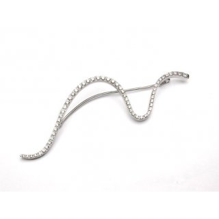 Damiani - Spilla Eden - Oro Bianco - Diamante