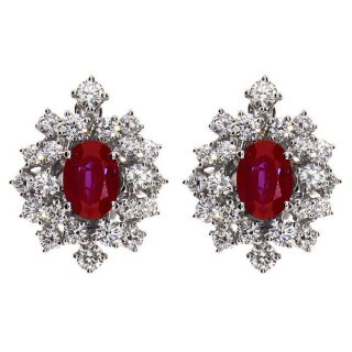 Damiani - Orecchini Mimosa - Oro Bianco - Rubino
