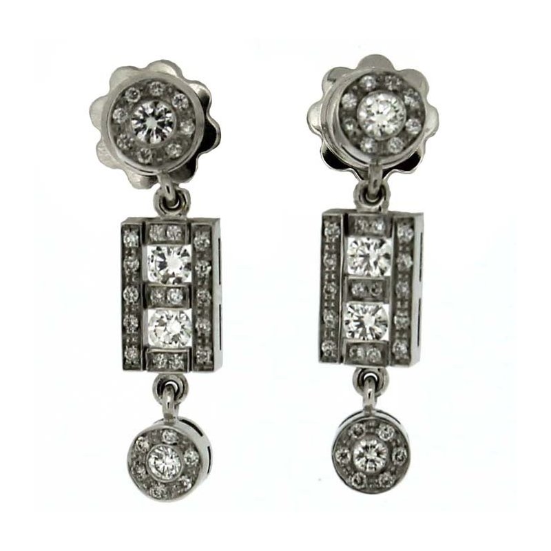 Damiani - Orecchini Belle Epoque - Oro Bianco - Diamante