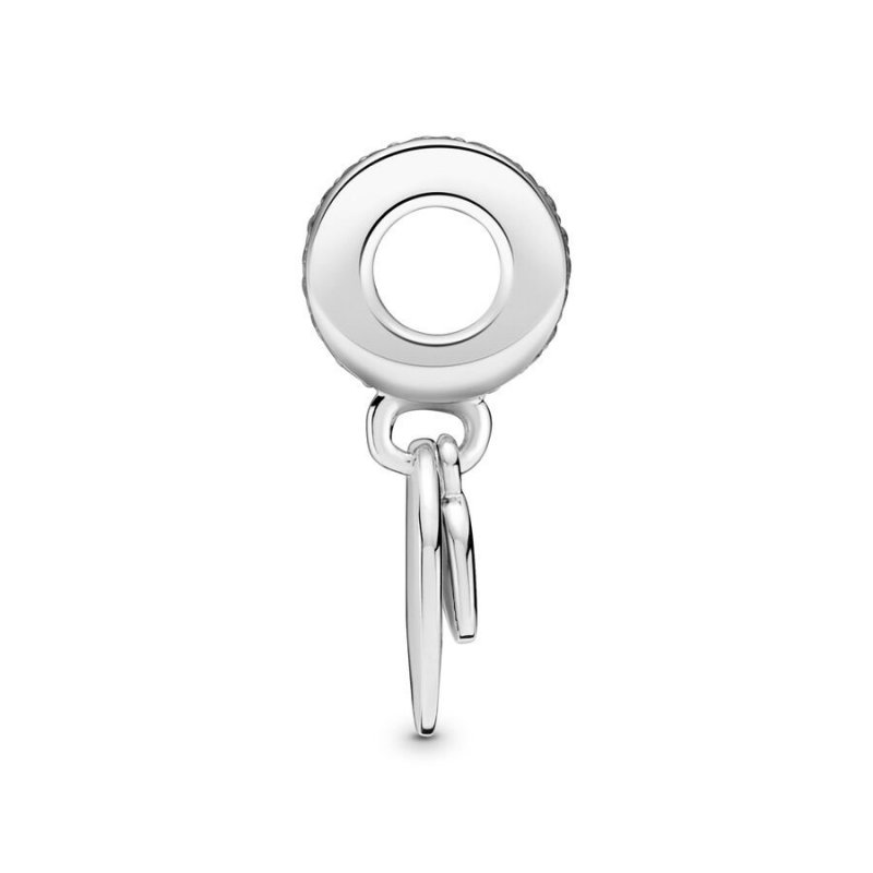 Charm Cerchio e Cuore Pendente da incidere