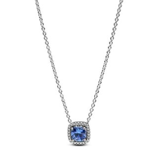 Collana Punto Luce Quadrato Blu