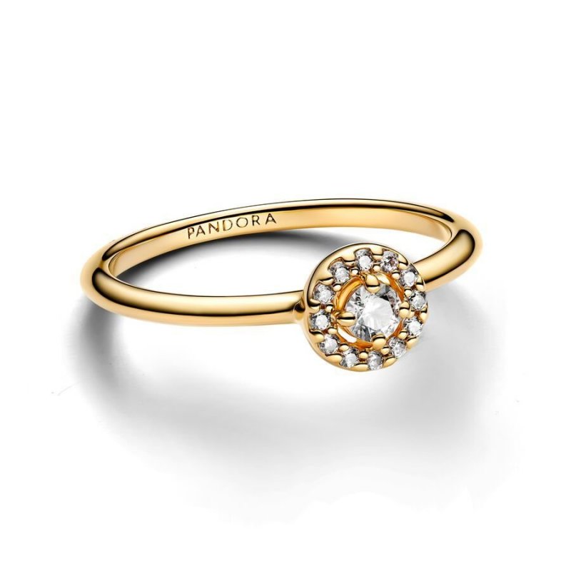 Anello Punto Luce e Pavè