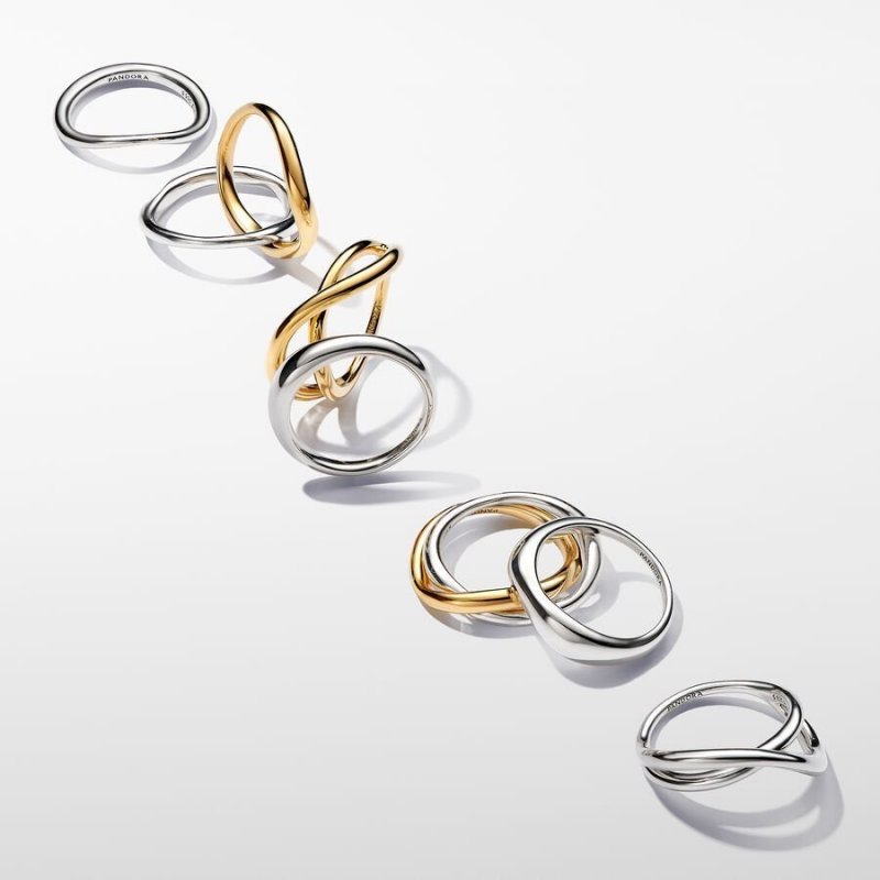 Anello Linea Sinuosa Divisibile
