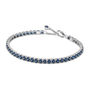 Bracciale Tennis con Pietre Blu