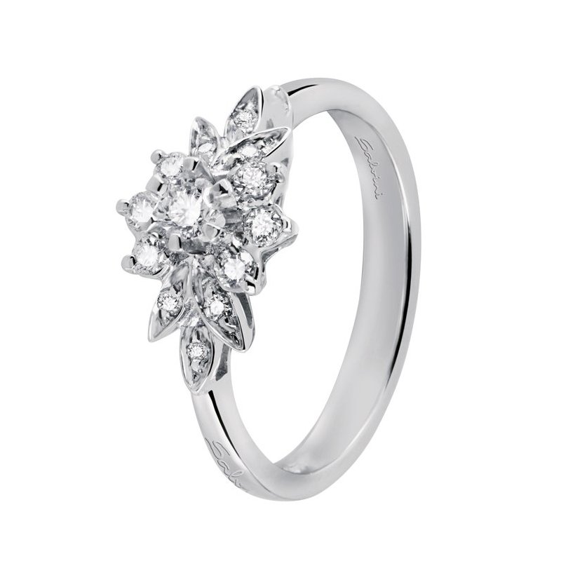 Salvini - Anello In Oro Bianco - Diamante Rotondo