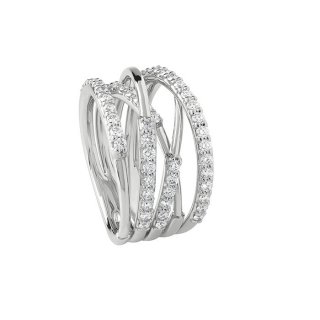 Salvini - Anello Nastro S - Oro Bianco - Diamante