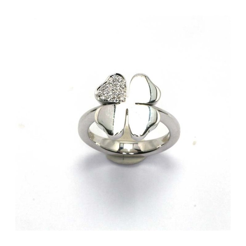 Salvini - Anello Quadrifoglio S - Oro Bianco - Diamante