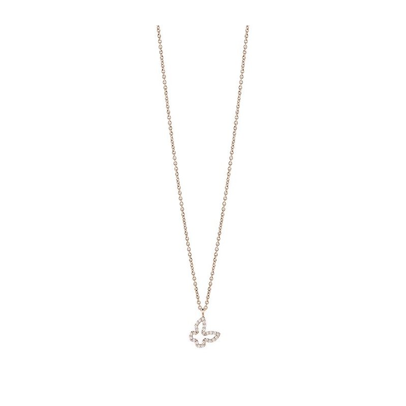 Salvini - Collierino In Oro Rosa - Diamante Rotondo