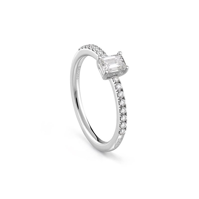 Salvini - Anello Classico - Oro Bianco - Diamante