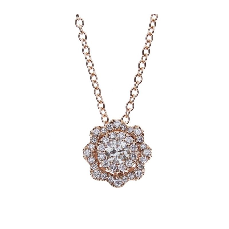Salvini - Collierino Camelia - Oro Rosa - Diamante
