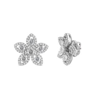 Salvini - Orecchini Flora S - Oro Bianco - Diamante