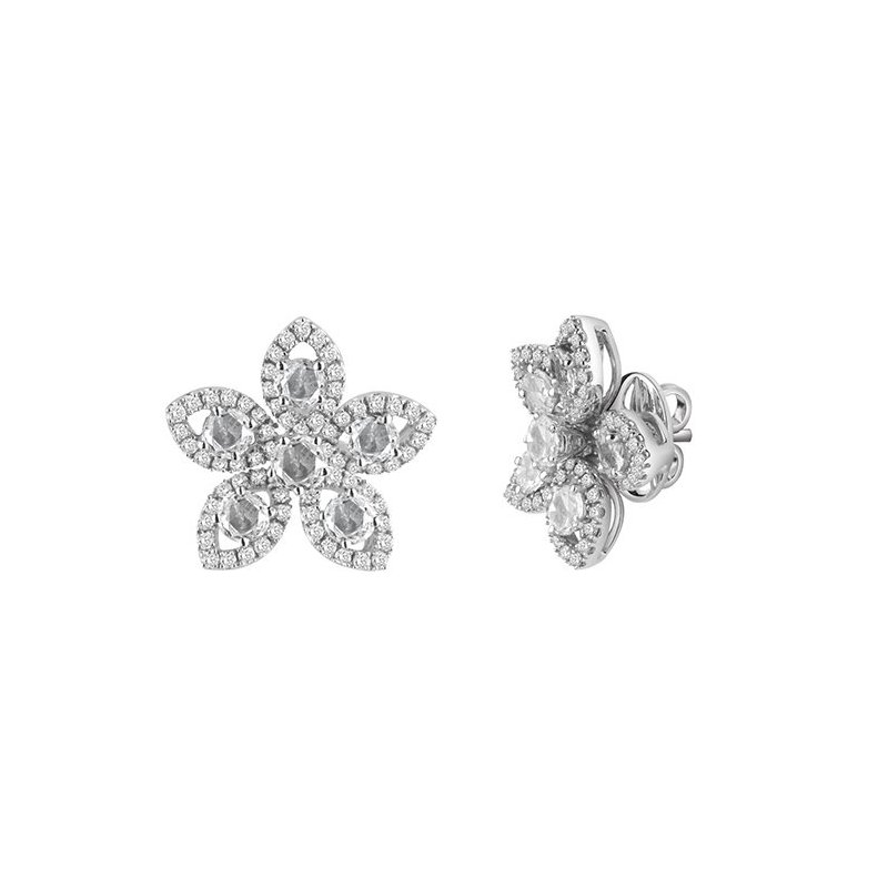 Salvini - Orecchini Flora S - Oro Bianco - Diamante