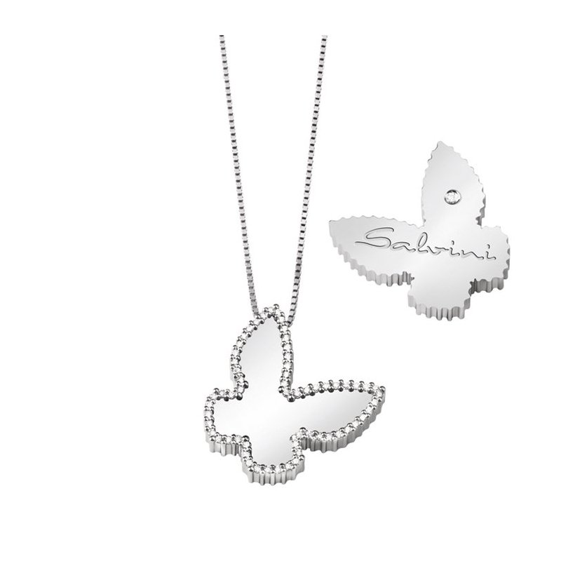 Salvini - Collierino In Oro Bianco - Diamante 0.32