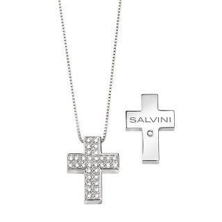 Salvini - Collierino In Oro Bianco - Diamante Rotondo
