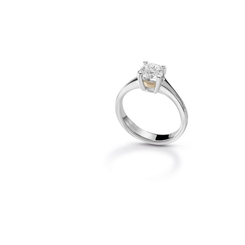 Salvini - Anello Battito - Oro Bianco/Rosa - Diamante
