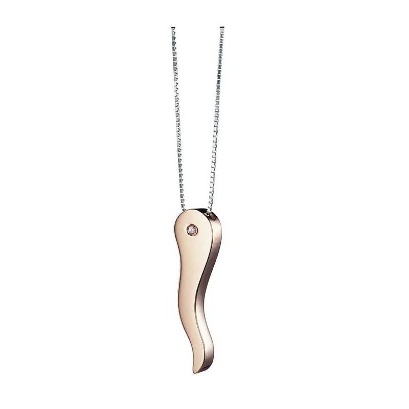 Salvini - Collierino Pegaso - Oro Bianco/Rosa - Diamante