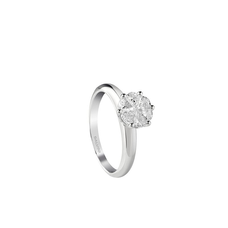 Salvini - Anello Petal Cut - Oro Bianco - Diamante