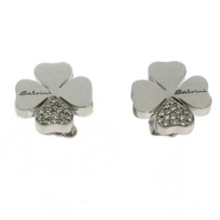 Salvini - Orecchini Quadrifoglio S - Oro Bianco - Diamante