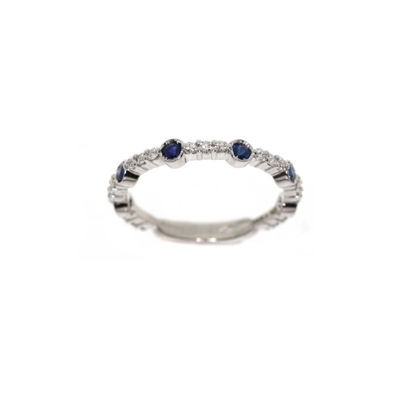 Salvini - Anello Candy - Oro Bianco - Diamante/Zaffiro