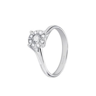 Salvini - Anello Daphne - Oro Bianco - Diamante