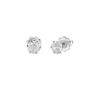 Salvini - Orecchini Petal Cut - Oro Bianco - Diamante