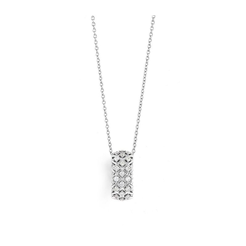 Salvini - Collierino Intrecci S - Oro Bianco - Diamante