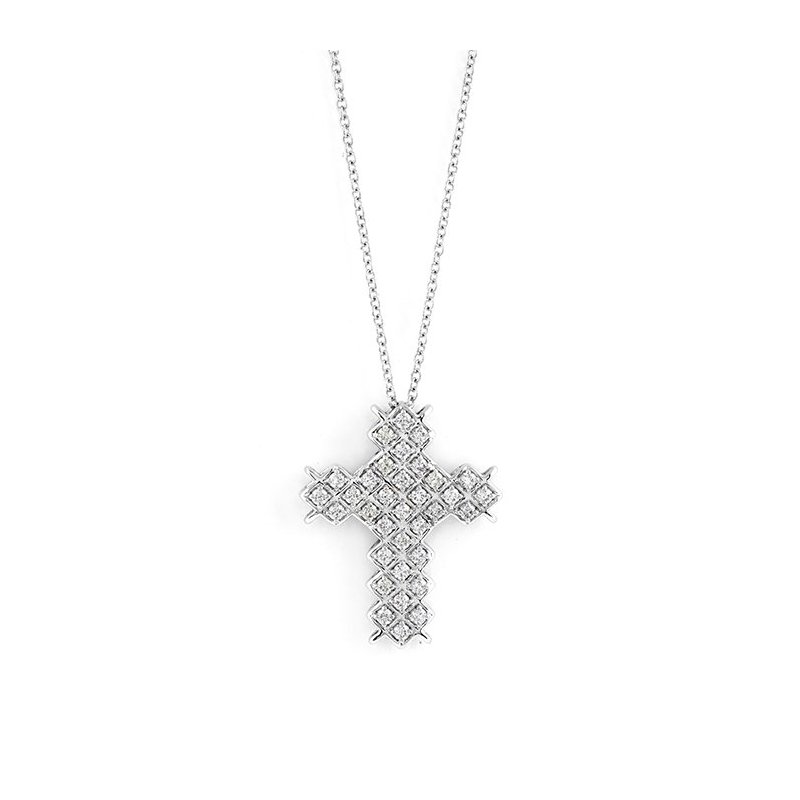 Salvini - Collierino Intrecci S - Oro Bianco - Diamante