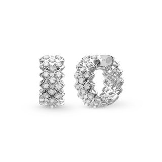Salvini - Orecchini Intrecci S - Oro Bianco - Diamante