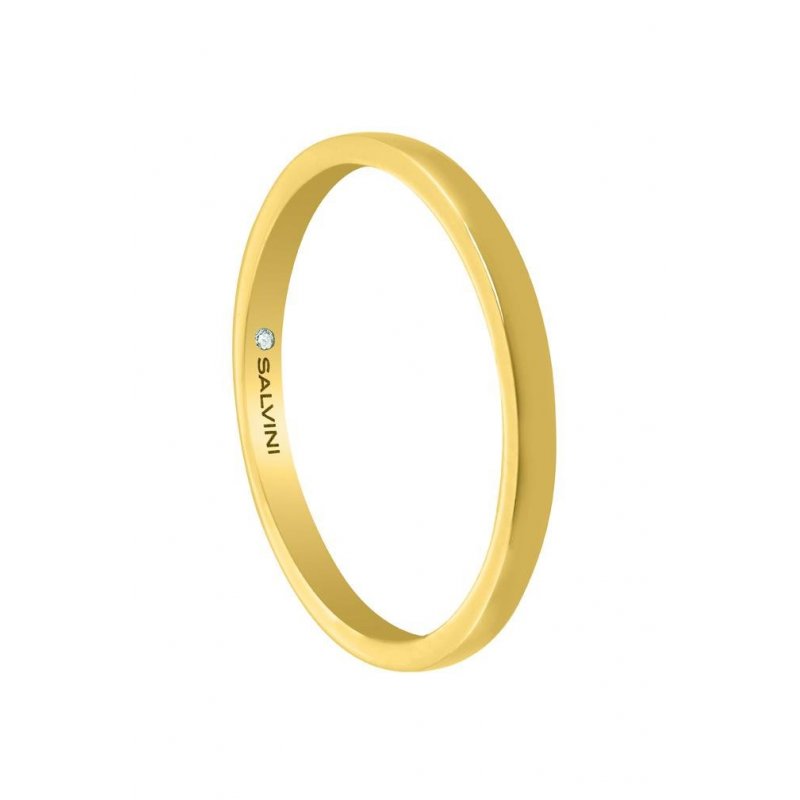 Salvini - Anello In Oro Giallo - Diamante Rotondo