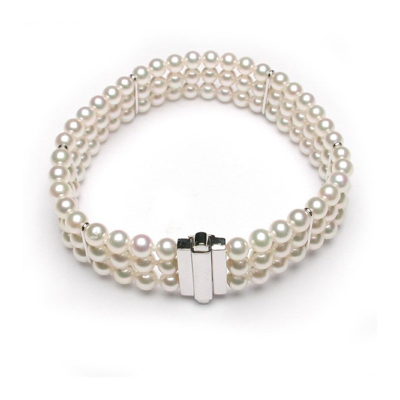 Salvini - Bracciale In Oro Bianco - Perle Giapponesi