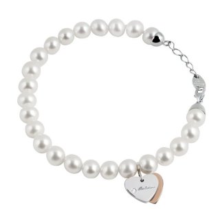 Salvini - Bracciale Minimal - Oro Bianco/Rosa - Diamante